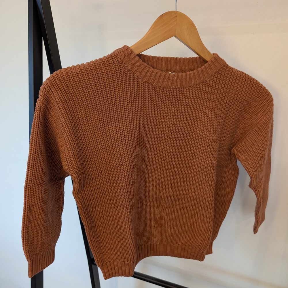 Cozy  Knit Pink Girl's Sweater